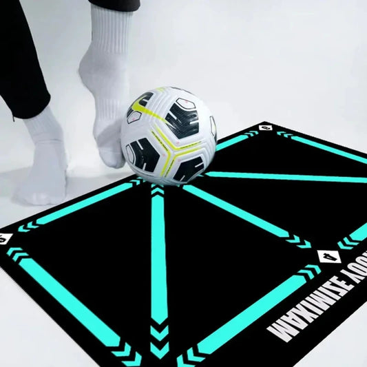 DribbleKick Football Training Mat — Footwork & Ball Control Trainer