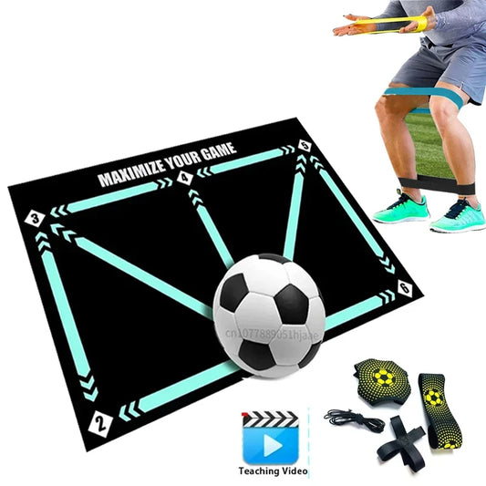 DribbleKick Football Training Mat — Footwork & Ball Control Trainer