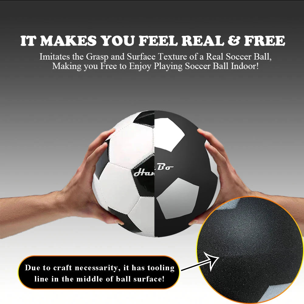 QuietKick Silent Foam Football — Indoor Soundless Soccer Ball
