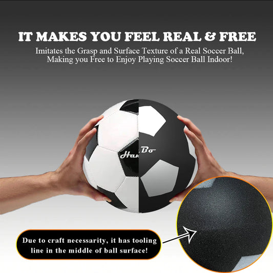 QuietKick Silent Foam Football — Indoor Soundless Soccer Ball
