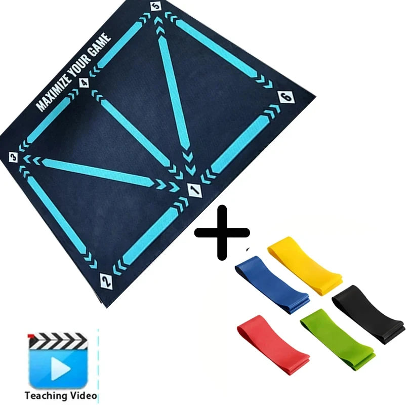 DribbleKick Football Training Mat — Footwork & Ball Control Trainer