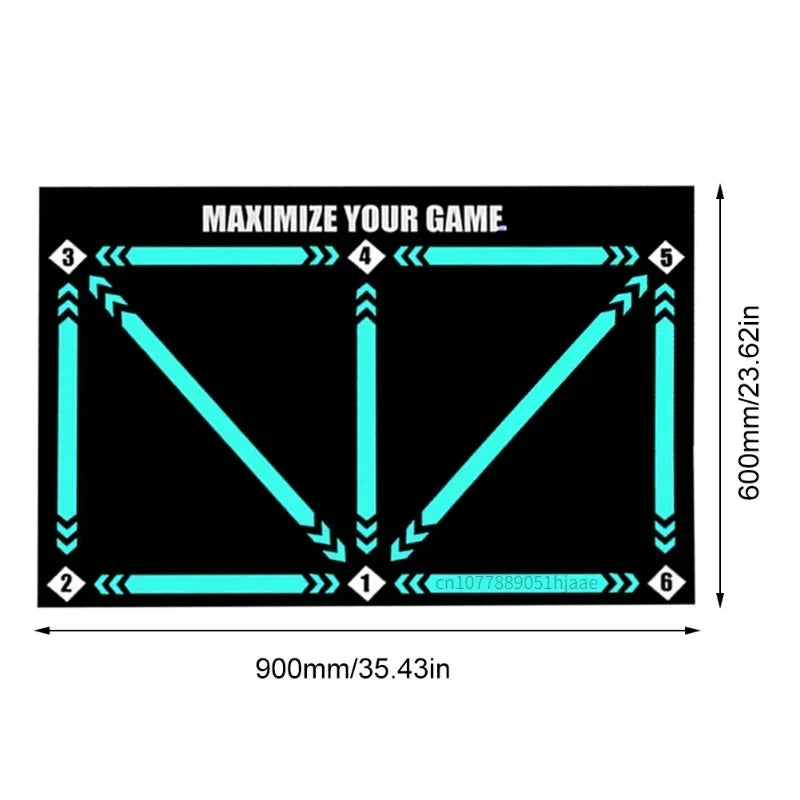DribbleKick Football Training Mat — Footwork & Ball Control Trainer