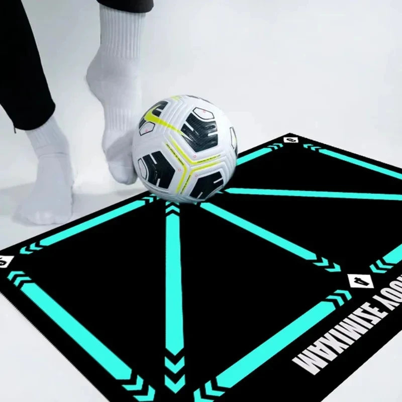 DribbleKick Football Training Mat — Footwork & Ball Control Trainer