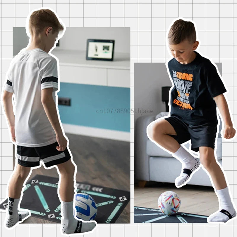 DribbleKick Football Training Mat — Footwork & Ball Control Trainer