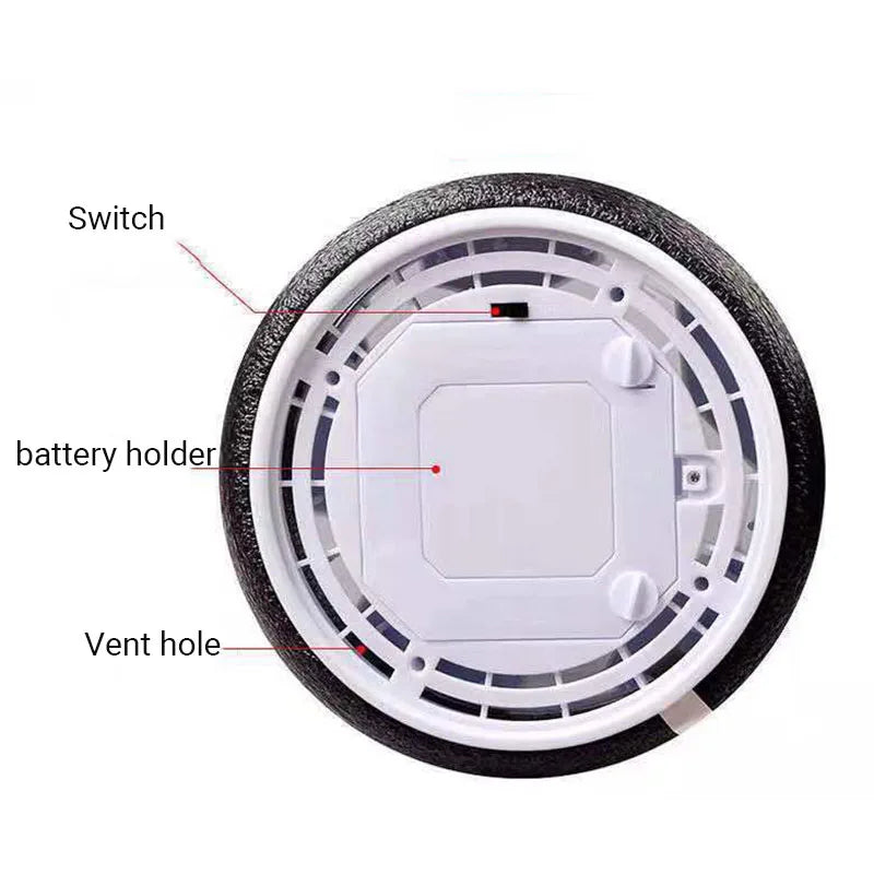 HoverKick LED Hover Soccer Ball — Indoor Air-Cushioned Football