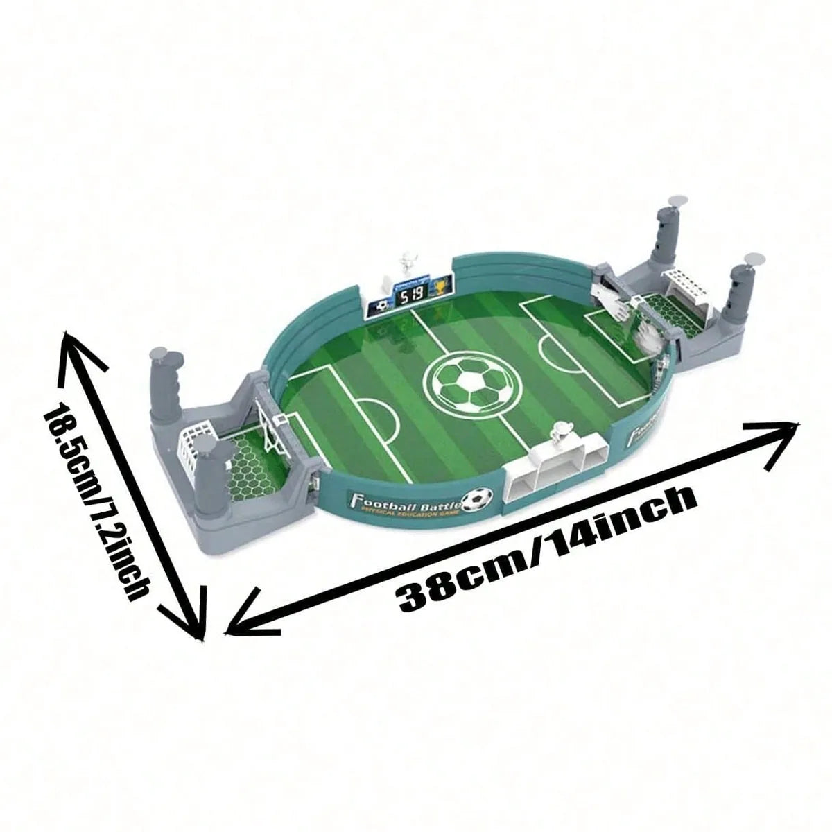 DuelKick Tabletop Football Game — 2-Player Mini Soccer Table